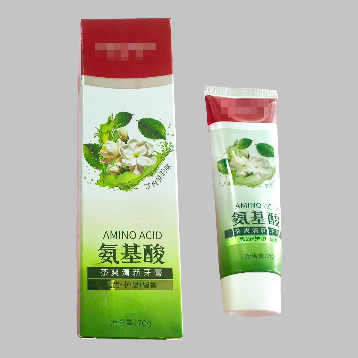 氨基酸茶爽清新牙膏