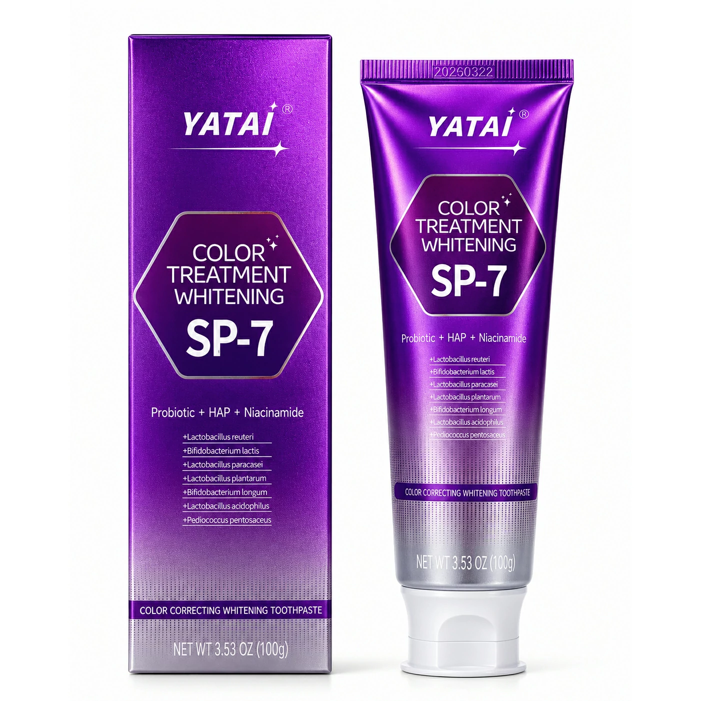 Yatai SP7 Color Correcting Whitening Toothpaste