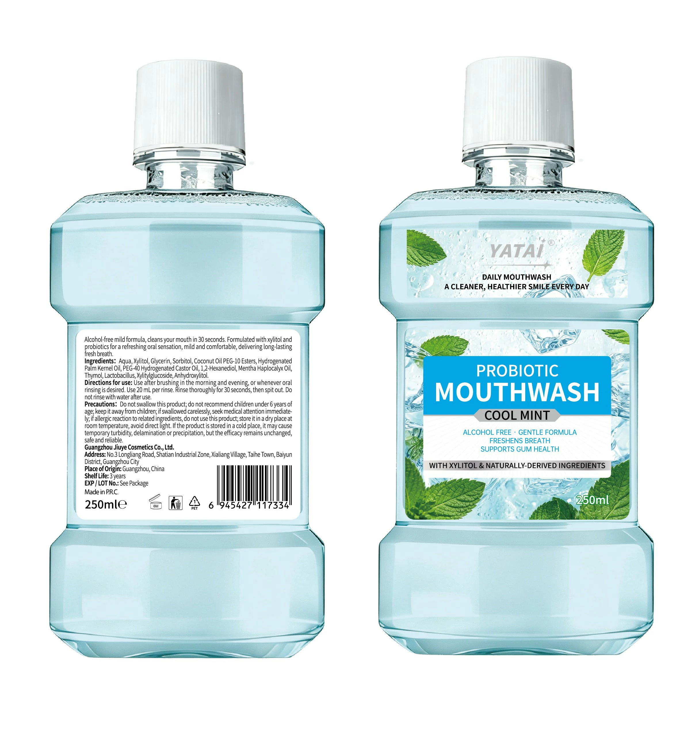Yatai Probiotic Mouthwash Cool Mint