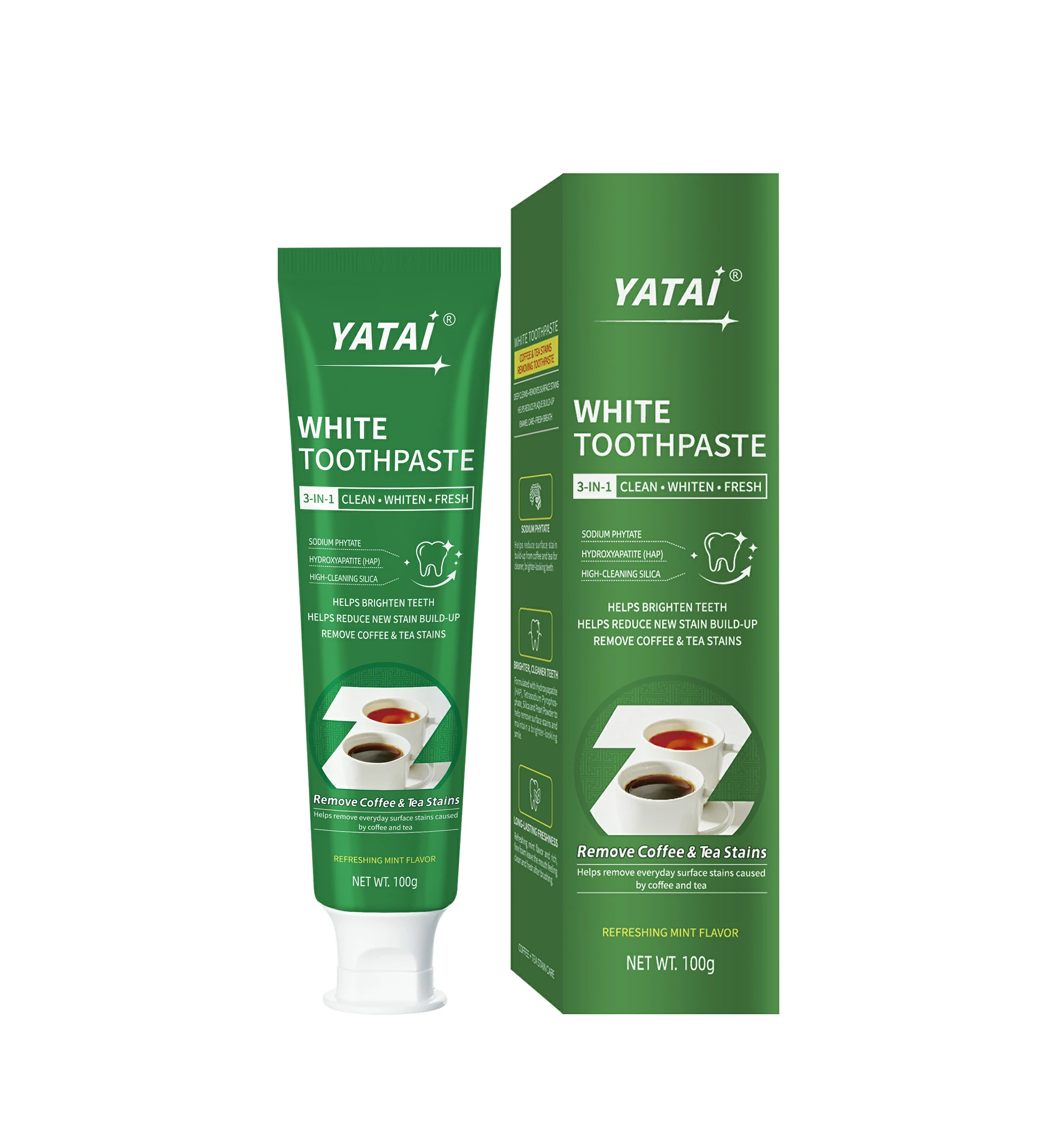 Yatai Remove Coffee Tea Stains White Toothpaste
